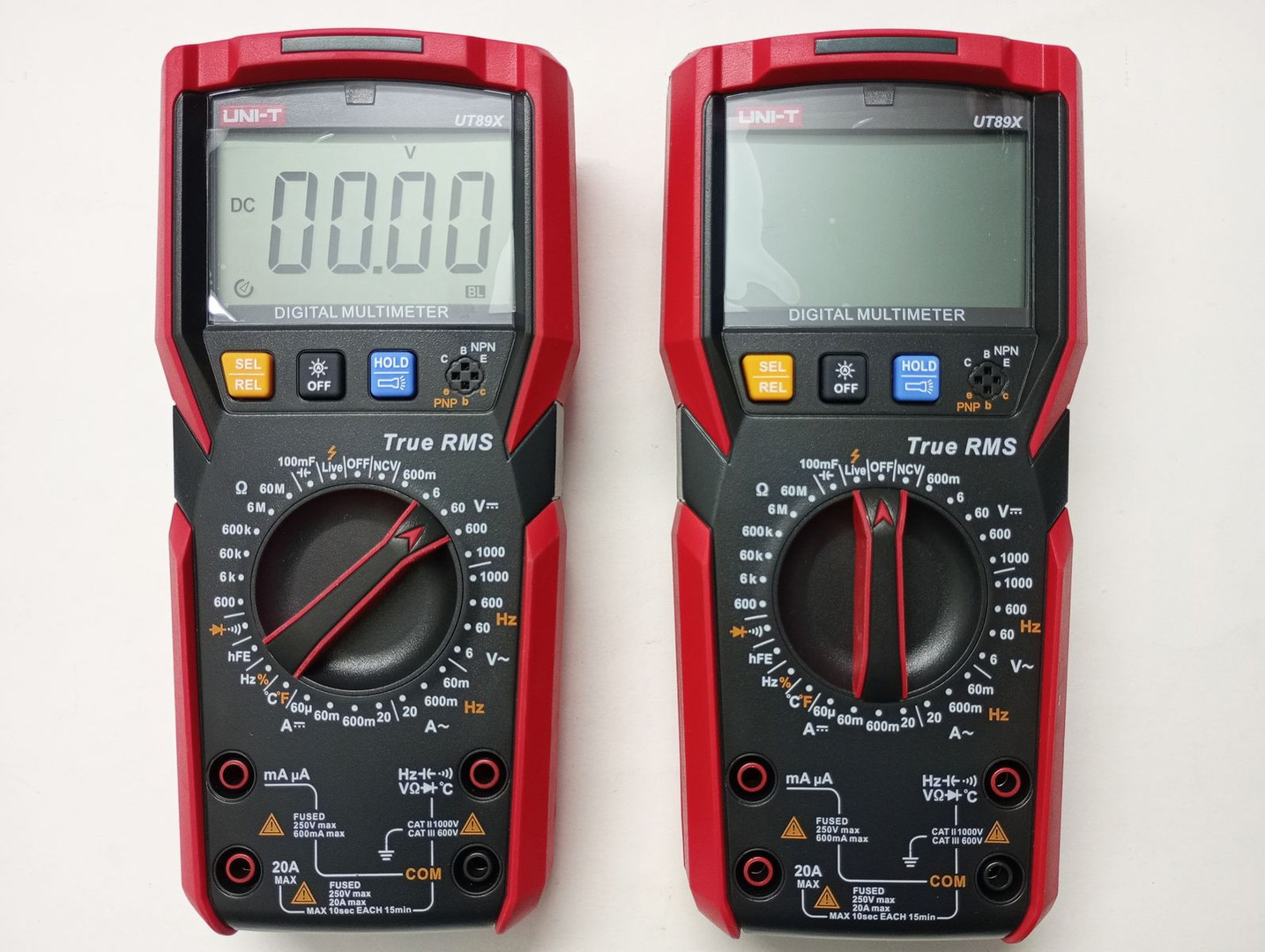 equipos profesionales - Multimetro Uni-T UT89X True RMS AC DC Ohmmeter Temperature NCV 4