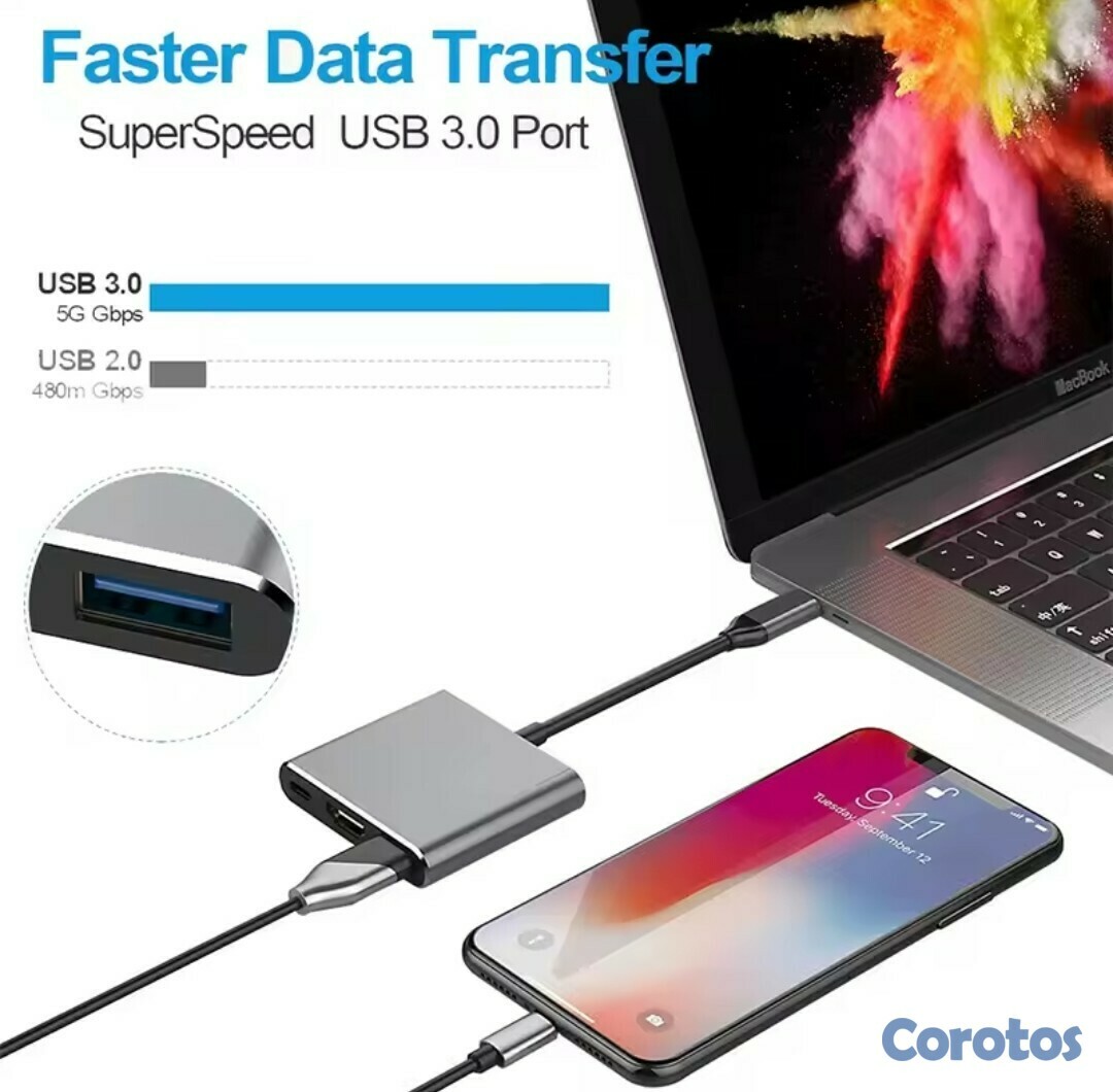 accesorios para electronica - Adaptador Tipo C a HDMI  4