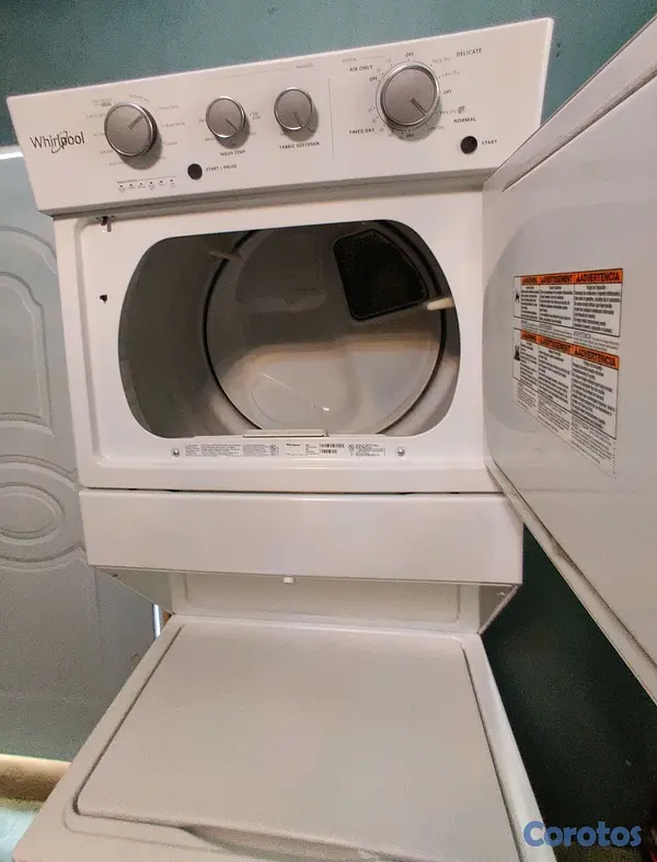 electrodomesticos - lavadora Torre Whirlpool funcionando
Lava y seca perfectamente, lista para usar 2