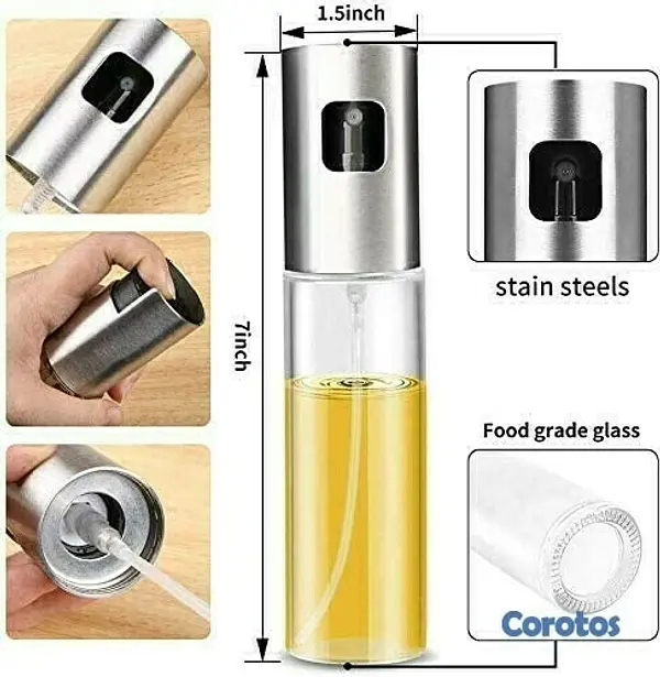 cocina - Rociador de aceite para cocinar, botella de spray de aceite de 100 ml 3