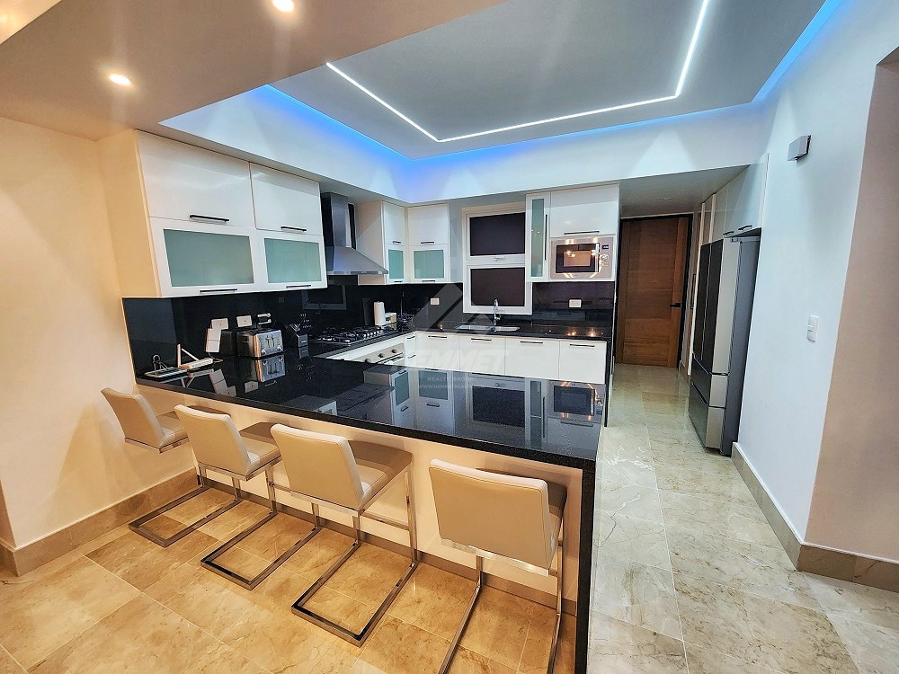 apartamentos - AMUEBLADO DE LUJO CON PISCINA Y AREA SOCIAL LA ESMERALDA SANTIAGO  1