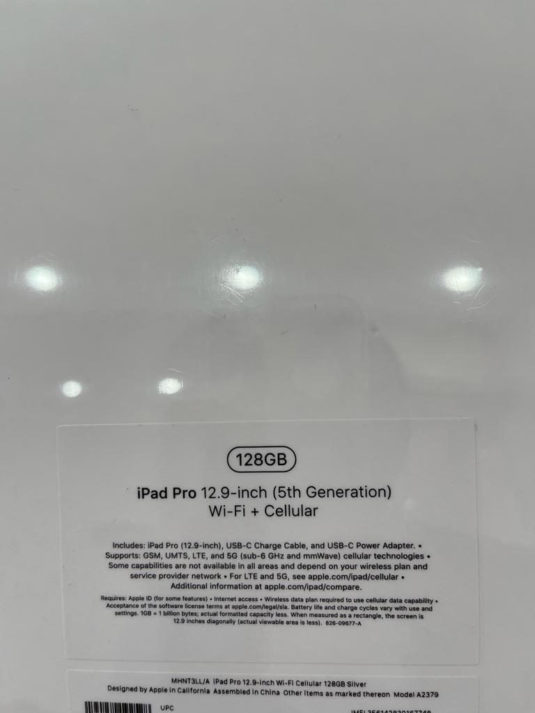 celulares y tabletas - iPad Pro 12.9 5ta Generación 128gb sellada 3