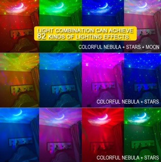 juguetes - Proyector astronauta decorativo + bocina + control. galaxia 3