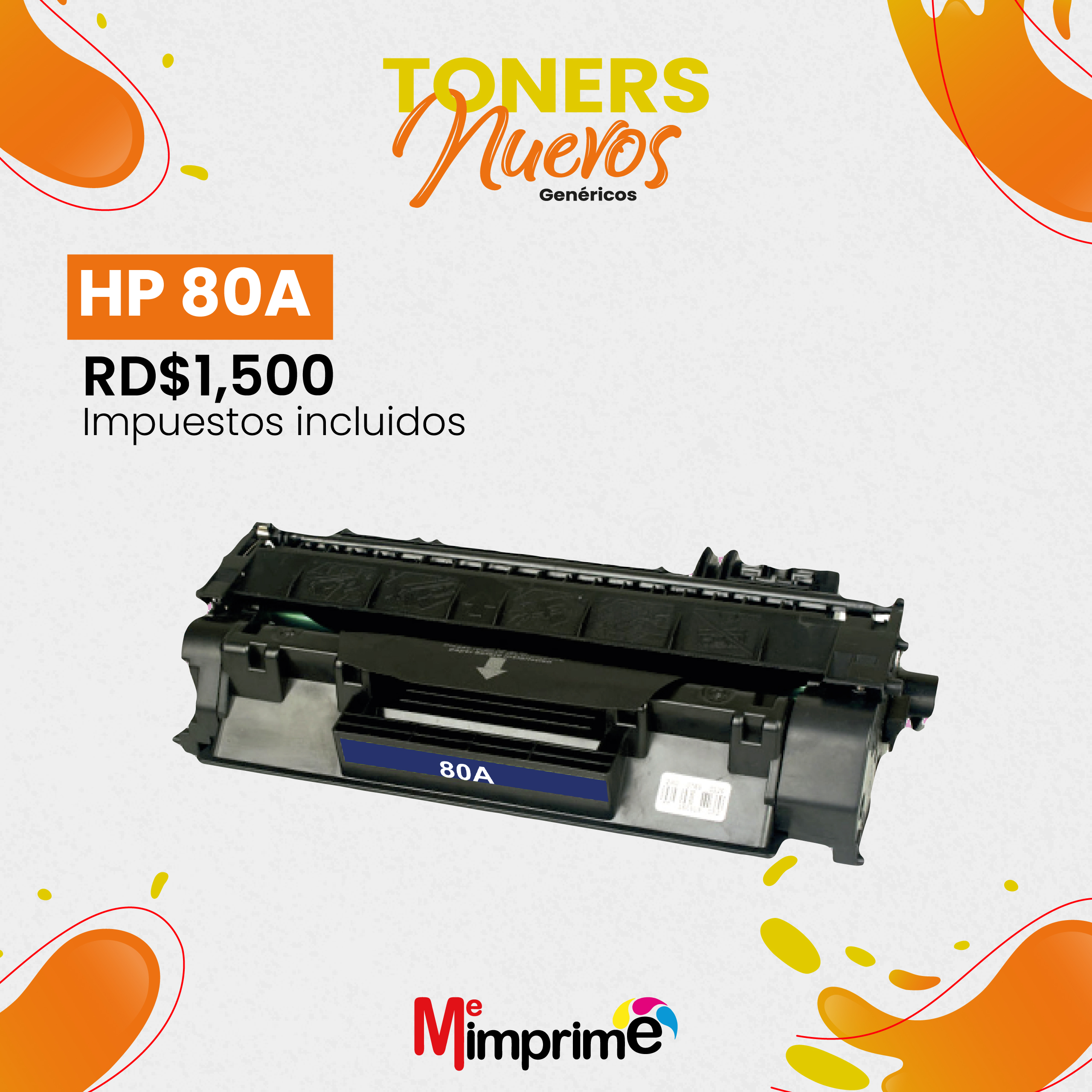 impresoras y scanners - Toner Generico HP 80A