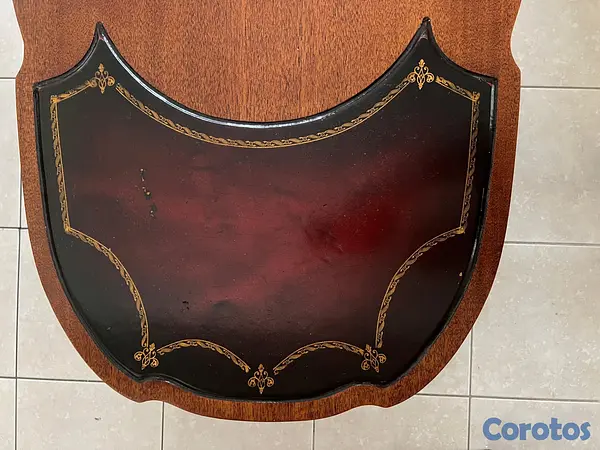 muebles y colchones - Mesabde Caoba y Cuero Tratado 8
