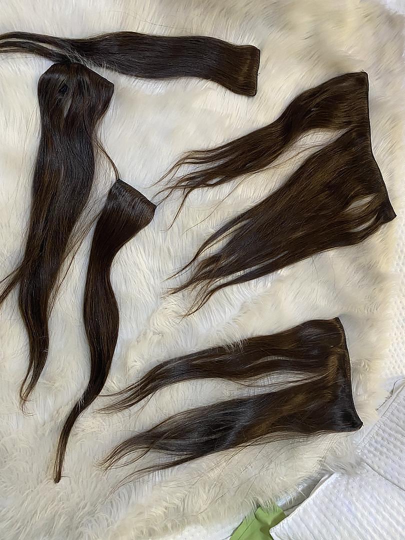 salud y belleza - Extensión de pelo color chocolate 