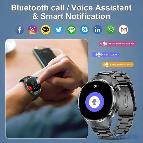 joyas, relojes y accesorios - ⌚ Smartwatch – Pantalla HD - NFC - Llamadas y Corr 9