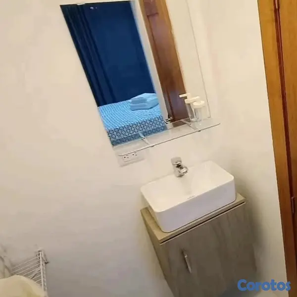 apartamentos - estudio amueblado 1er piso con patio en los álamo próximo al homs  5