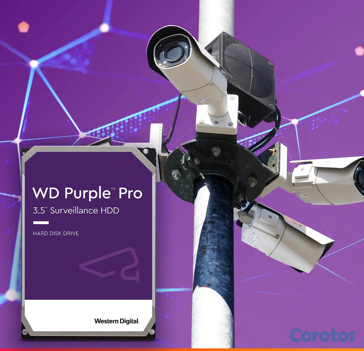 camaras y audio - disco duro sata HDD purpura 10TB  2