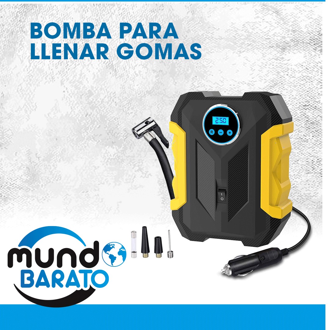 herramientas, jardines y exterior - Compresor De Aire Digital Para Auto Bomba Infladora Portátil  1