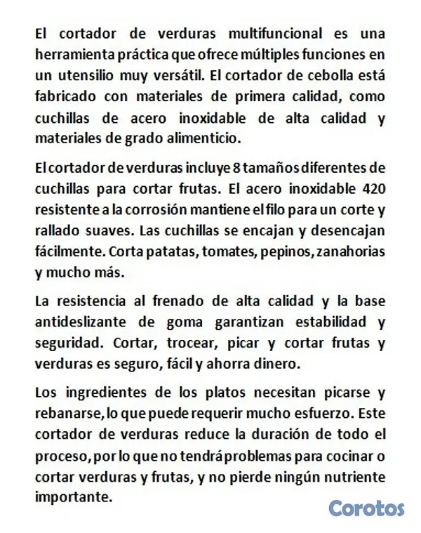 electrodomesticos - Cortador frutas, viveres y verduras multifuncional 6