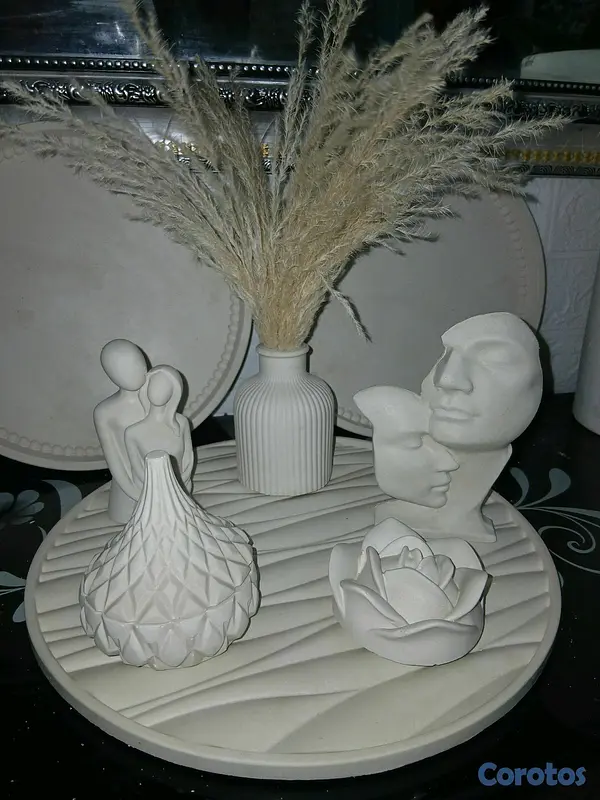 decoración y accesorios - piezas en yeso para pintar  6