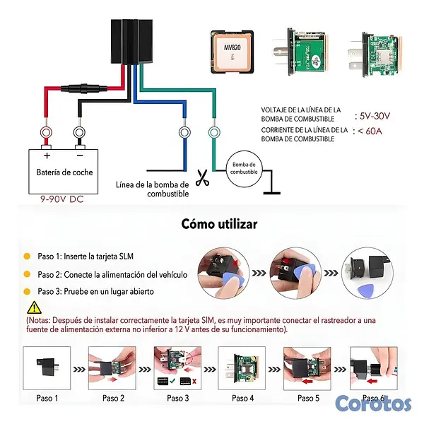 accesorios para vehiculos - 📡 Rastreador GPS Tipo Relay – Localizador Vehicula 10