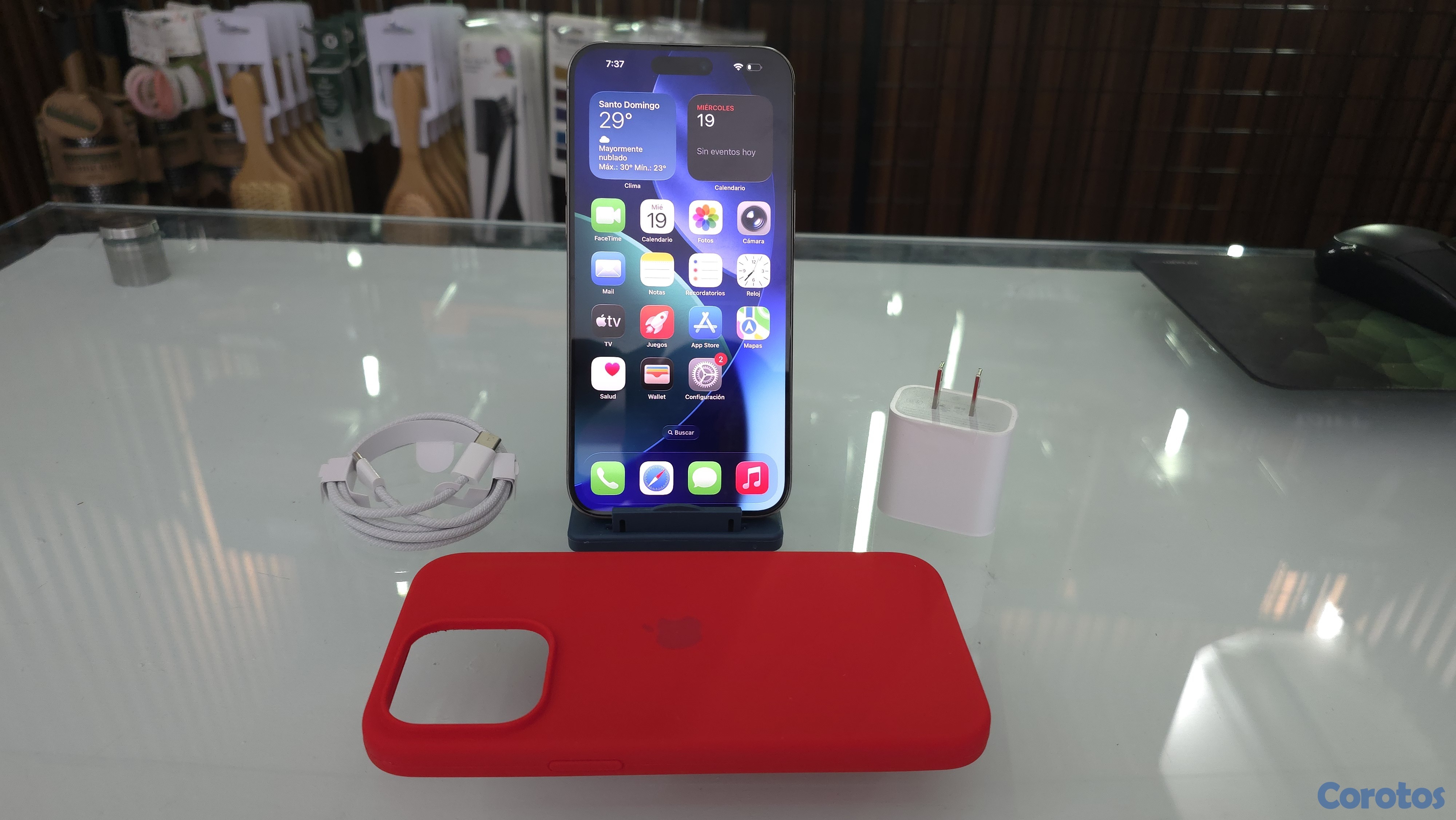 celulares y tabletas - iPhone 15 Pro Max 256GB Natural desbloqueado Clean 2