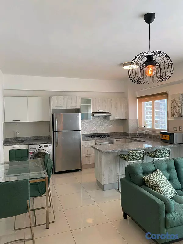 apartamentos - Apartamento en alquiler amueblado en Piantini  2