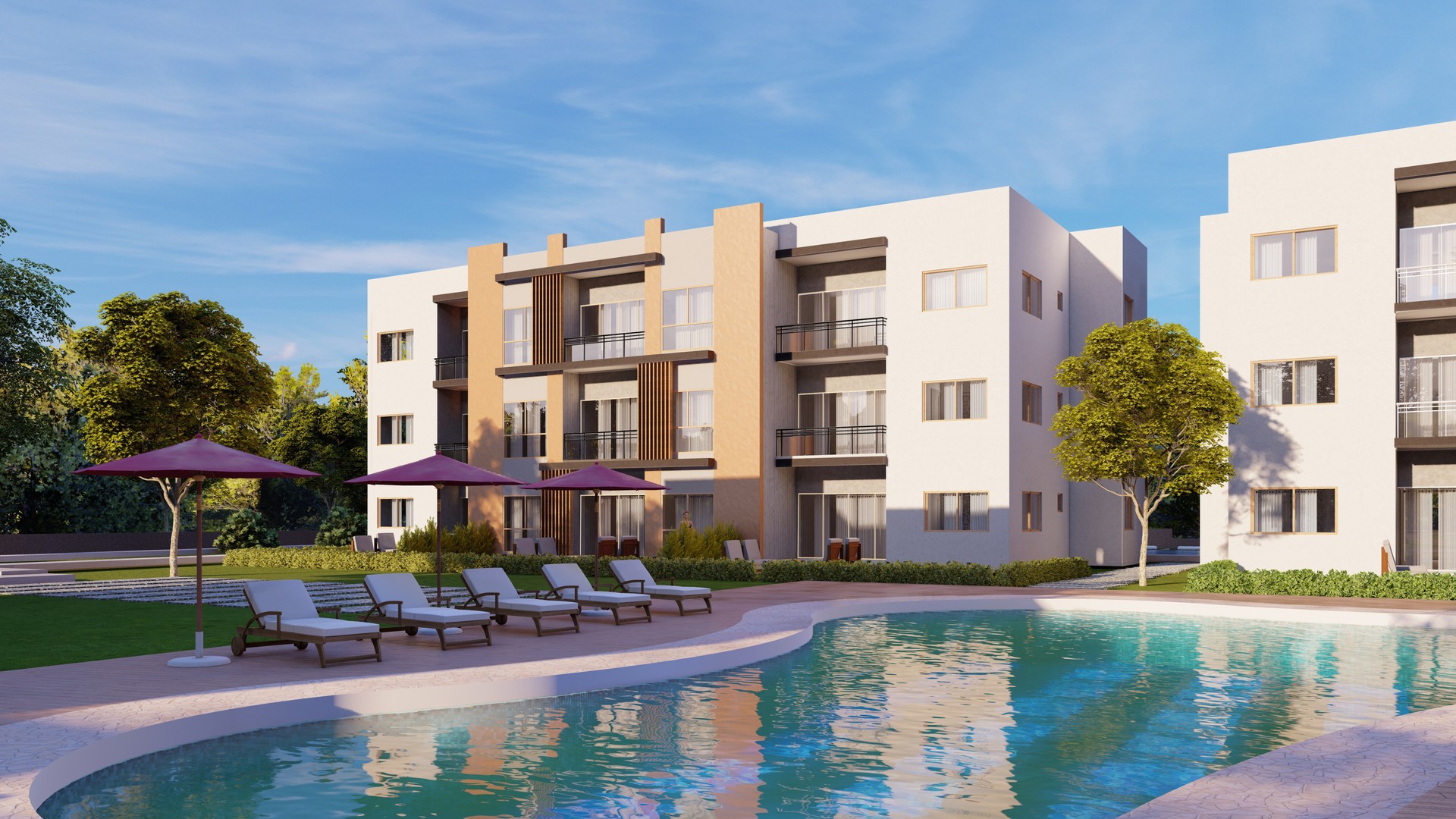 apartamentos - Proyecto con acceso a playa y confotur en Costa Bavaro 
