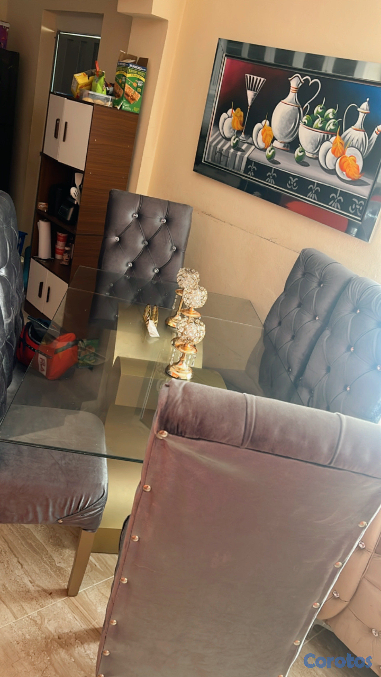 muebles y colchones - vendo juego de comedor como nuevo, el único detalle es en el cristal pregúntale  5