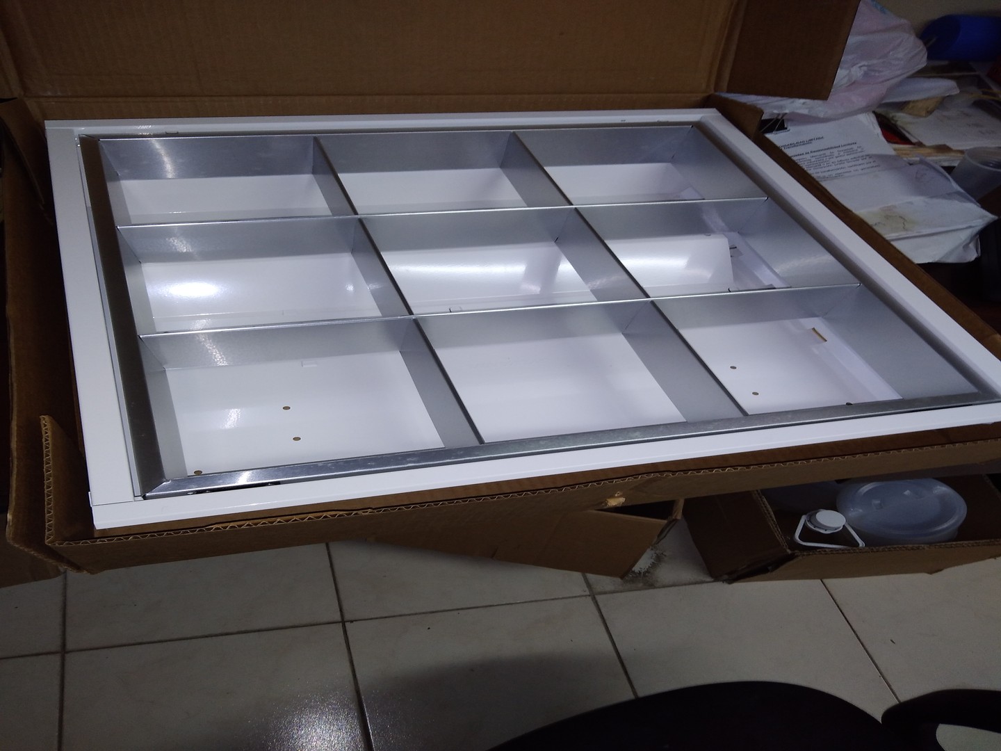 otros electronicos - luminarias parabolicas Sylvania 2' x 2', nuevas 4