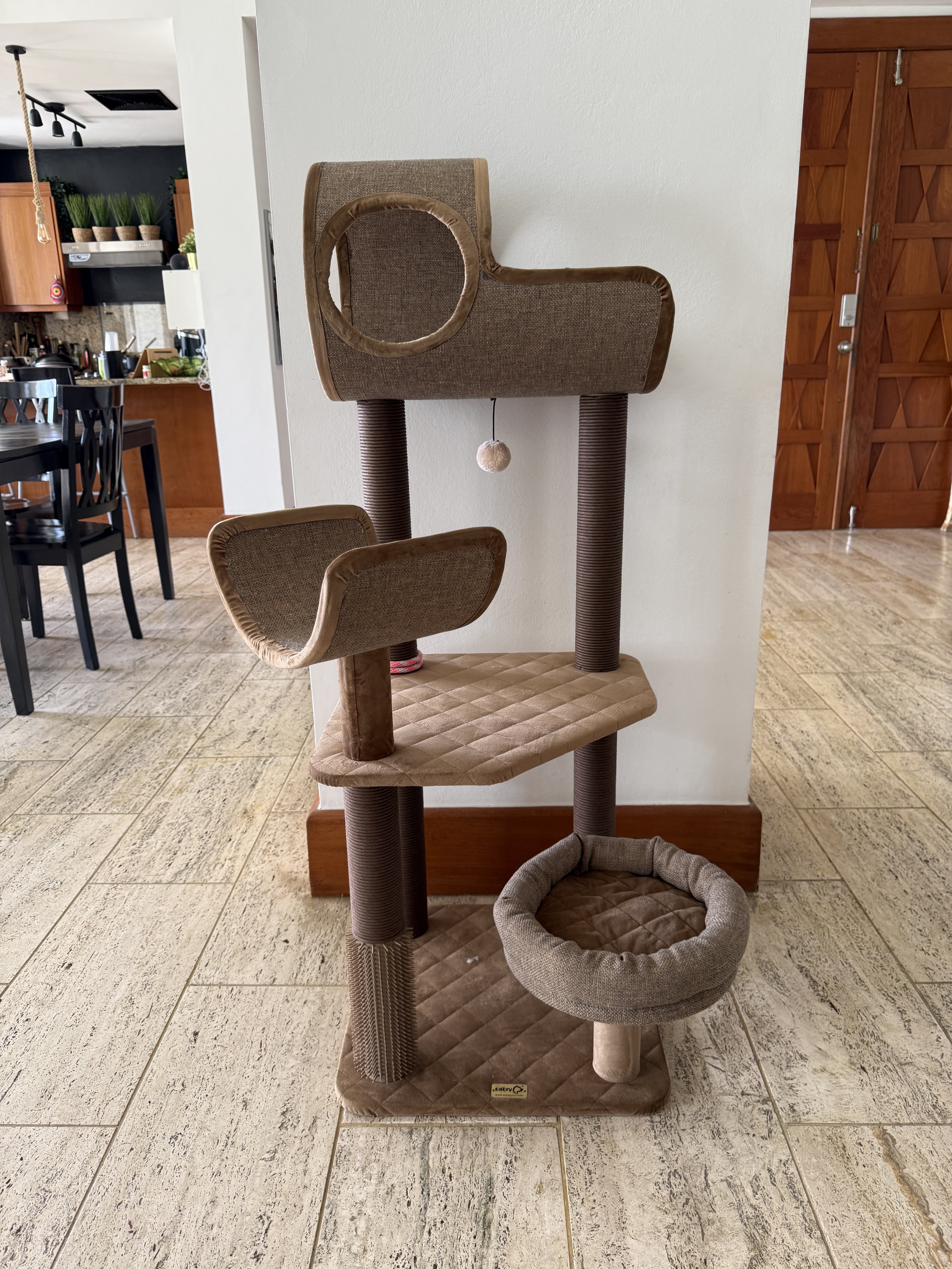 animales y mascotas - torre para gatos 0