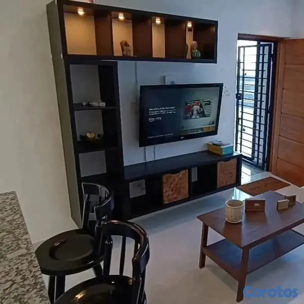 apartamentos - estudio amueblado 1er piso con patio en los álamo próximo al homs  4