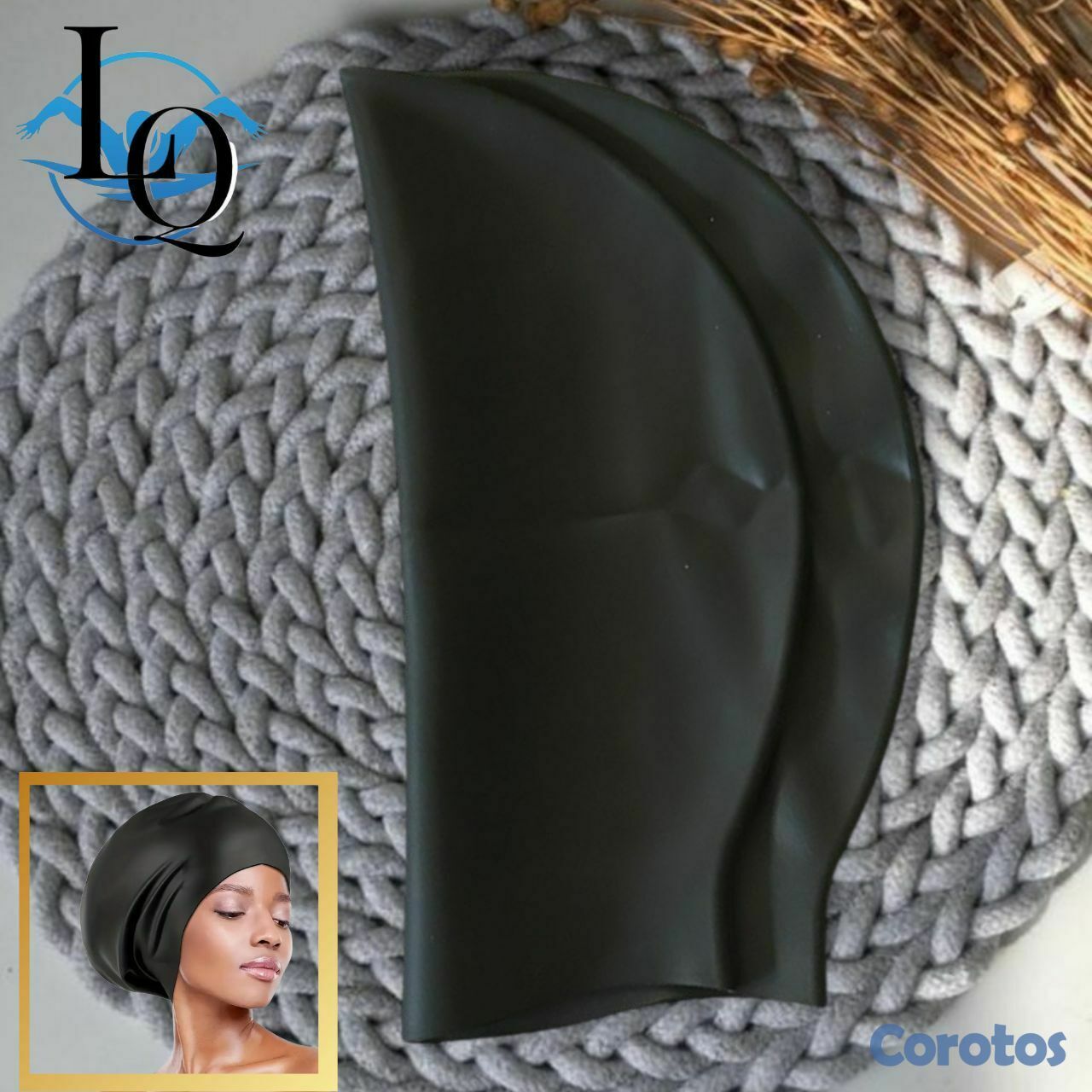 Artículos Deportivos - Gorro de natación para cabello largo  5