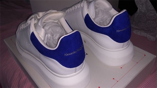 zapatos para mujer - Tennis Alexander McQueen en Azul Pana.