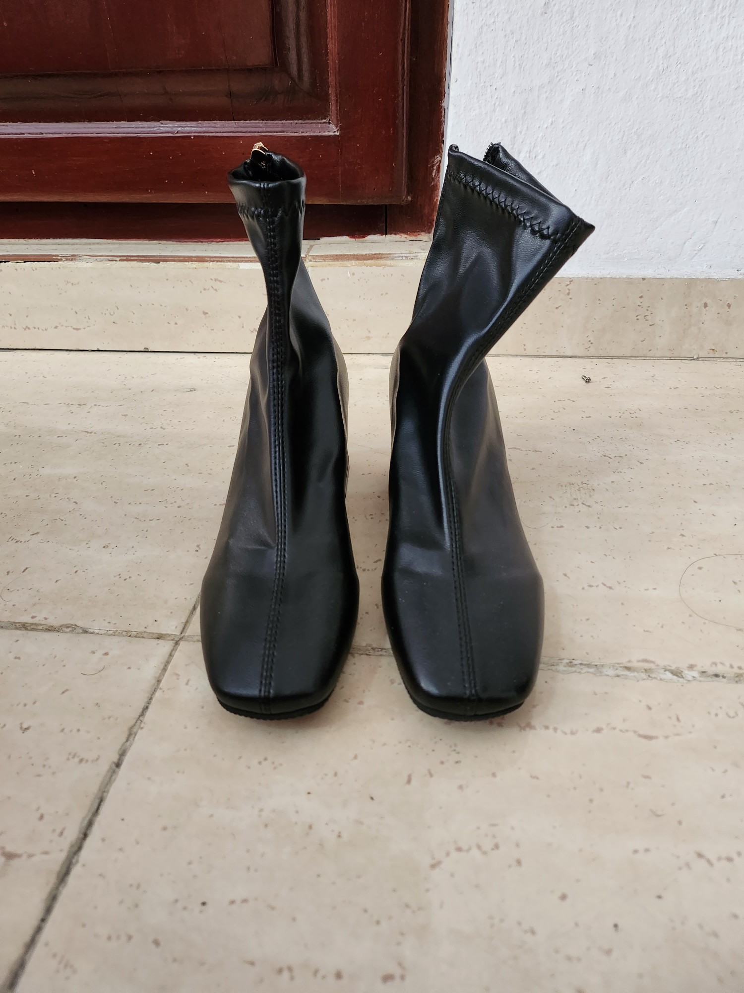 zapatos unisex - Botas de cuero negras 3