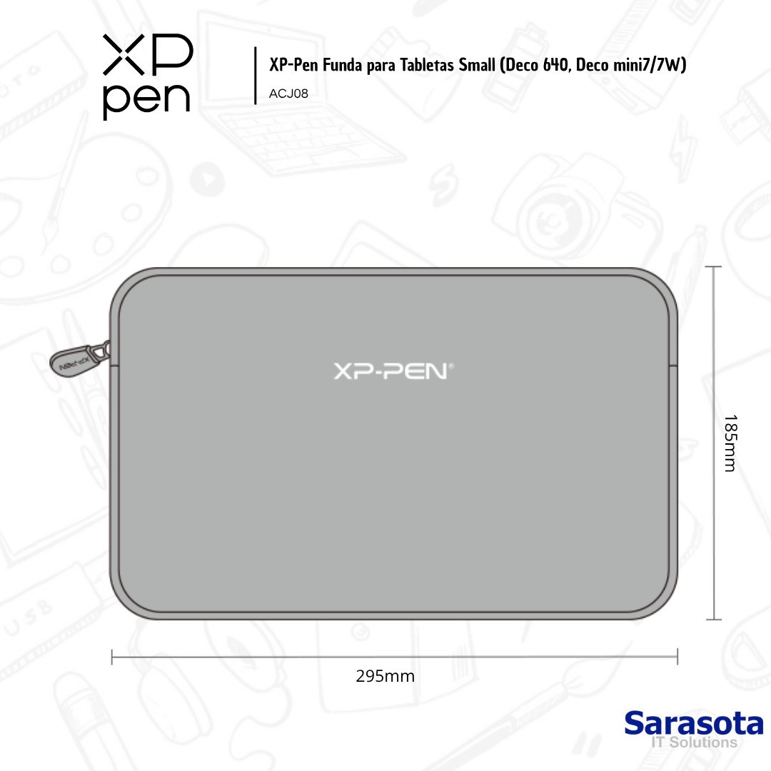 accesorios para electronica -  XP-Pen Funda para Tabletas Small (Deco 640, Deco  3