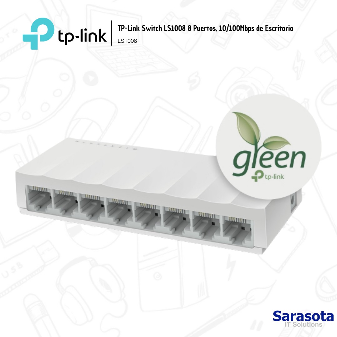 accesorios para electronica - TP-Link Switch de 8 puertos LS1008  2