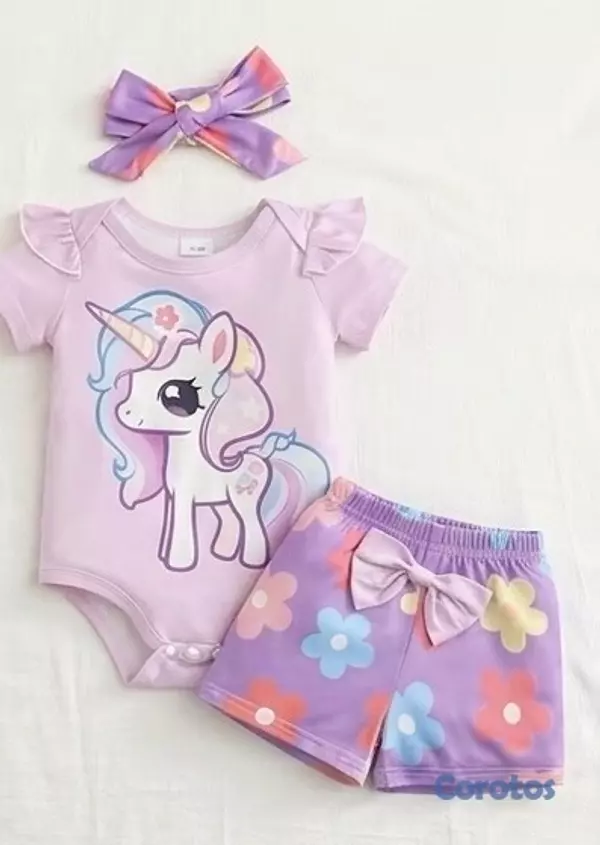 ropa y zapatos - set de 3 piezas para niñas  2