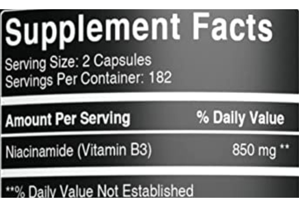 Salud y Equipamiento Médico - Niacinamida 365 Caps 850 Mg - Unida - Unidad A $581 2