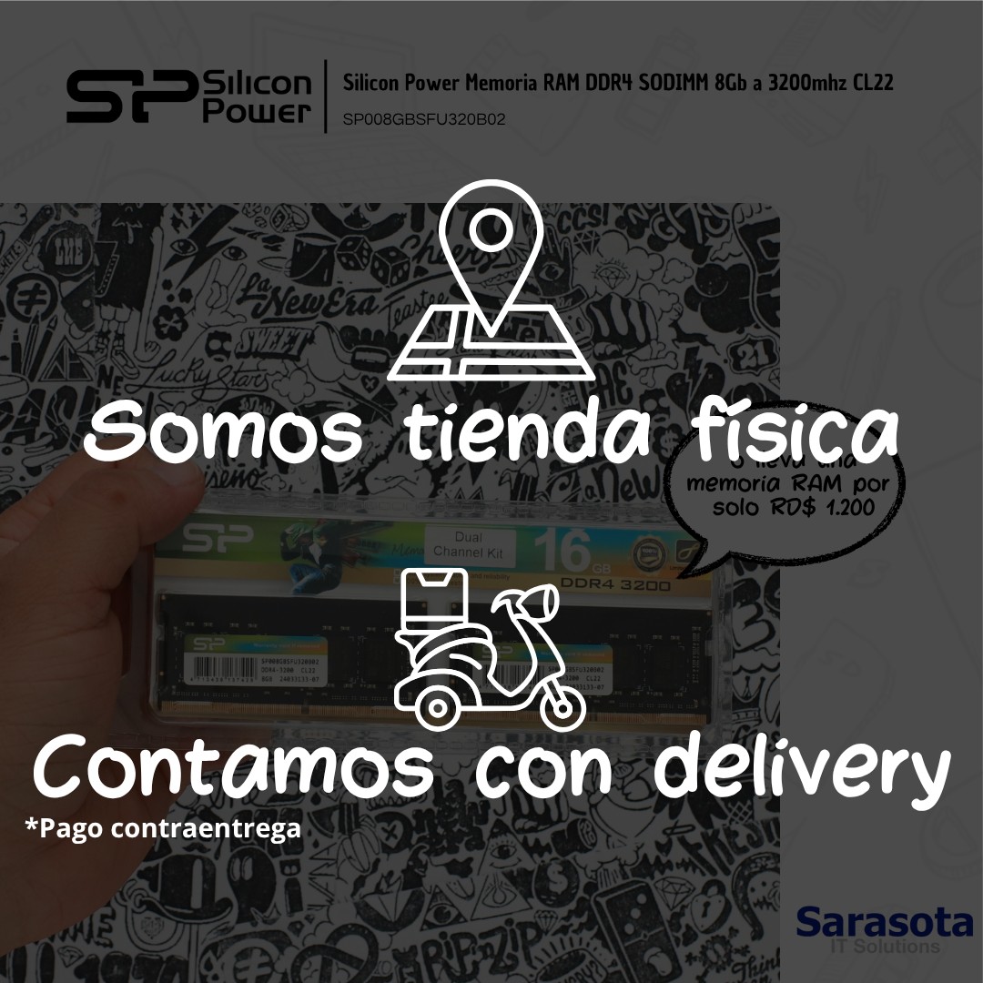 accesorios para electronica - Silicon Power Memoria RAM DDR4 8Gb a 3200mh CL22 2