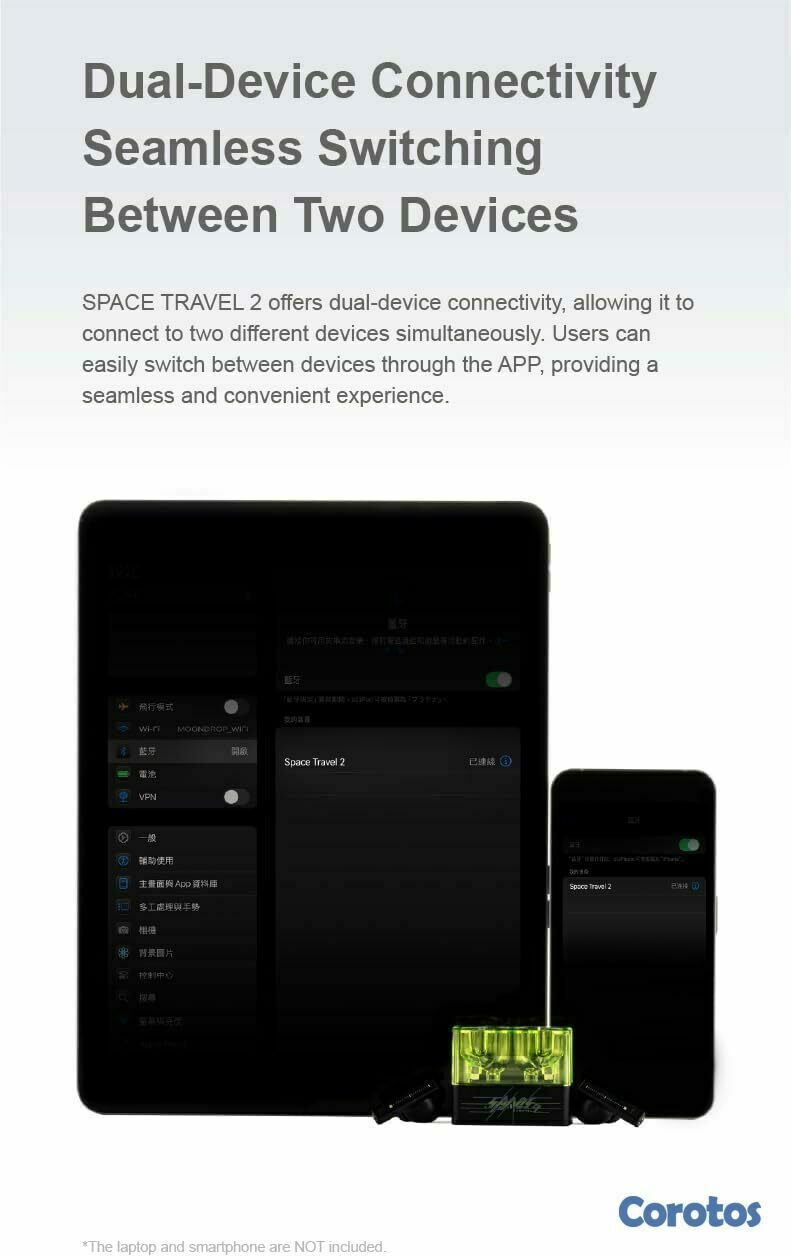 camaras y audio - Moondrop Space Travel 2 TWS Earbuds Bluetooth 6.0 7