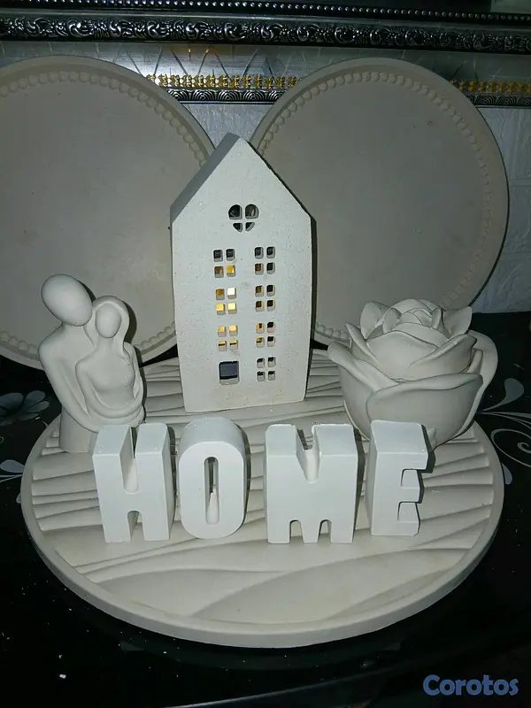 decoración y accesorios - piezas en yeso para pintar  3