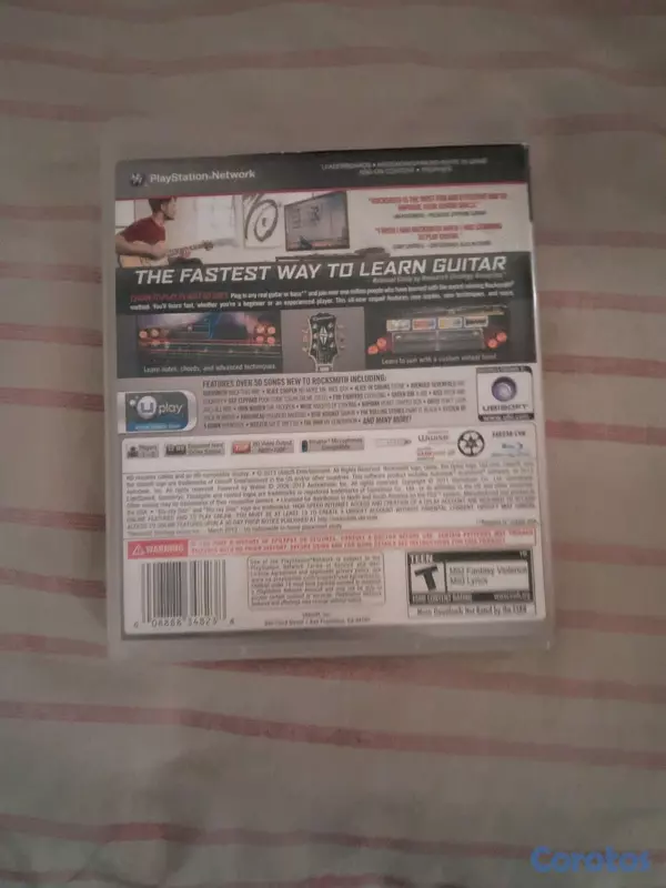 consolas y videojuegos - Rocksmith  2014 Edition PS3 con Cable Real Tone Original 4