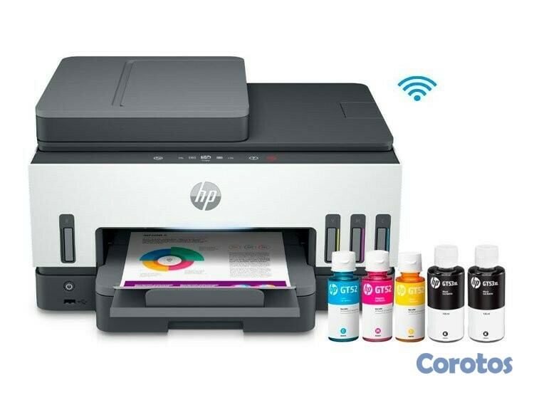 impresoras y scanners - MULTIFUNCI HP CON BOTELLA DE TINTA DE FABRICA,Wi-Fi, dupplex,printer,copia,scane 1