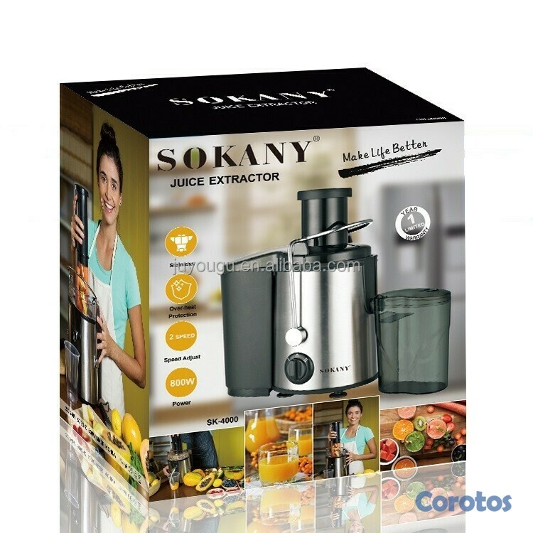 electrodomesticos - Extractor de jugo electrico para frutas y verduras Sokany sk-4000 1