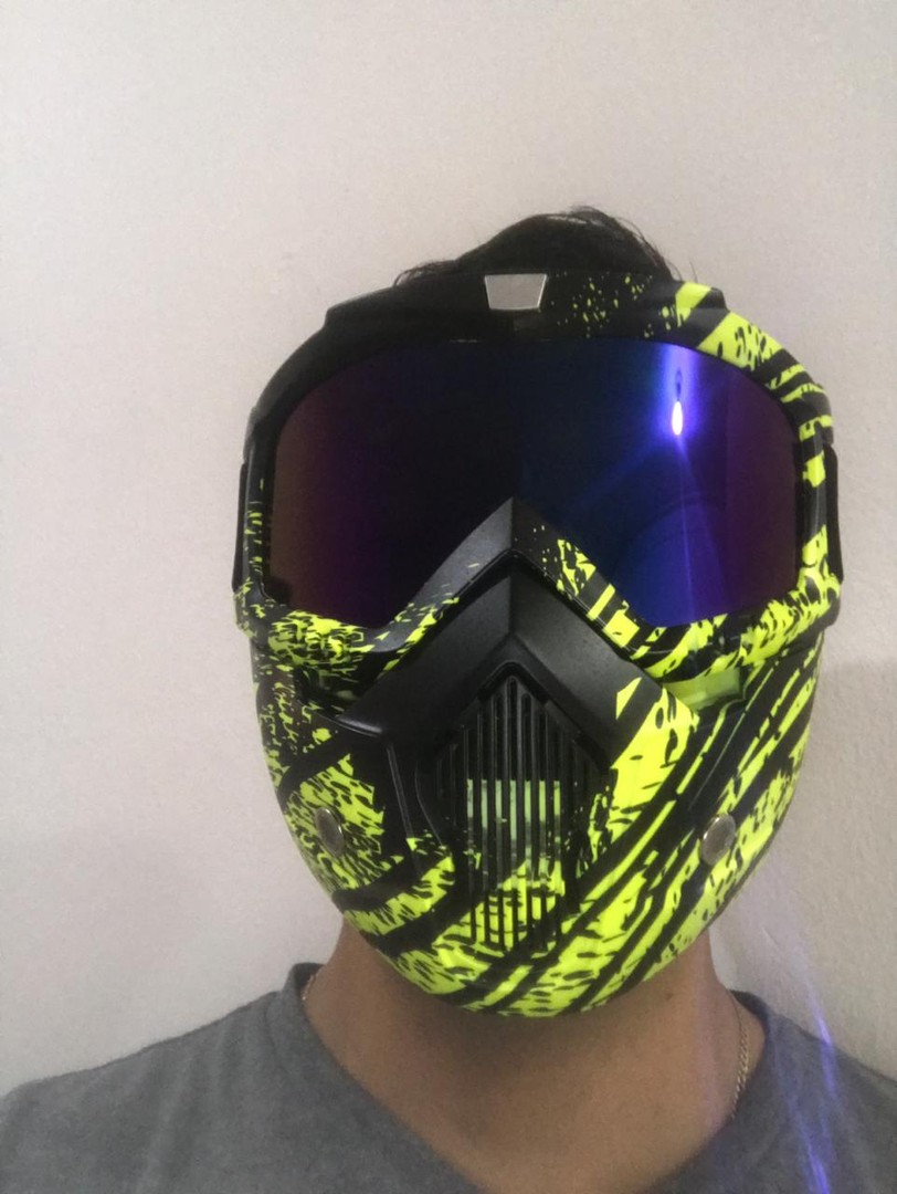 deportes - Mascara Protección Motor Motocross Bicicleta Bici Lentes Buggies Careta Casco 1