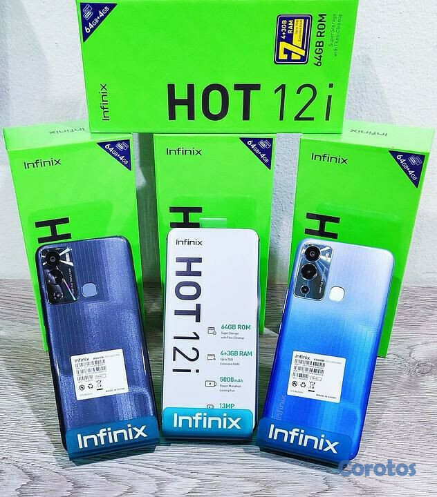 celulares y tabletas - 
INFINIX HOT 12i 64GB 7GB NUEVO DE CAJA #nuevo #oferta
