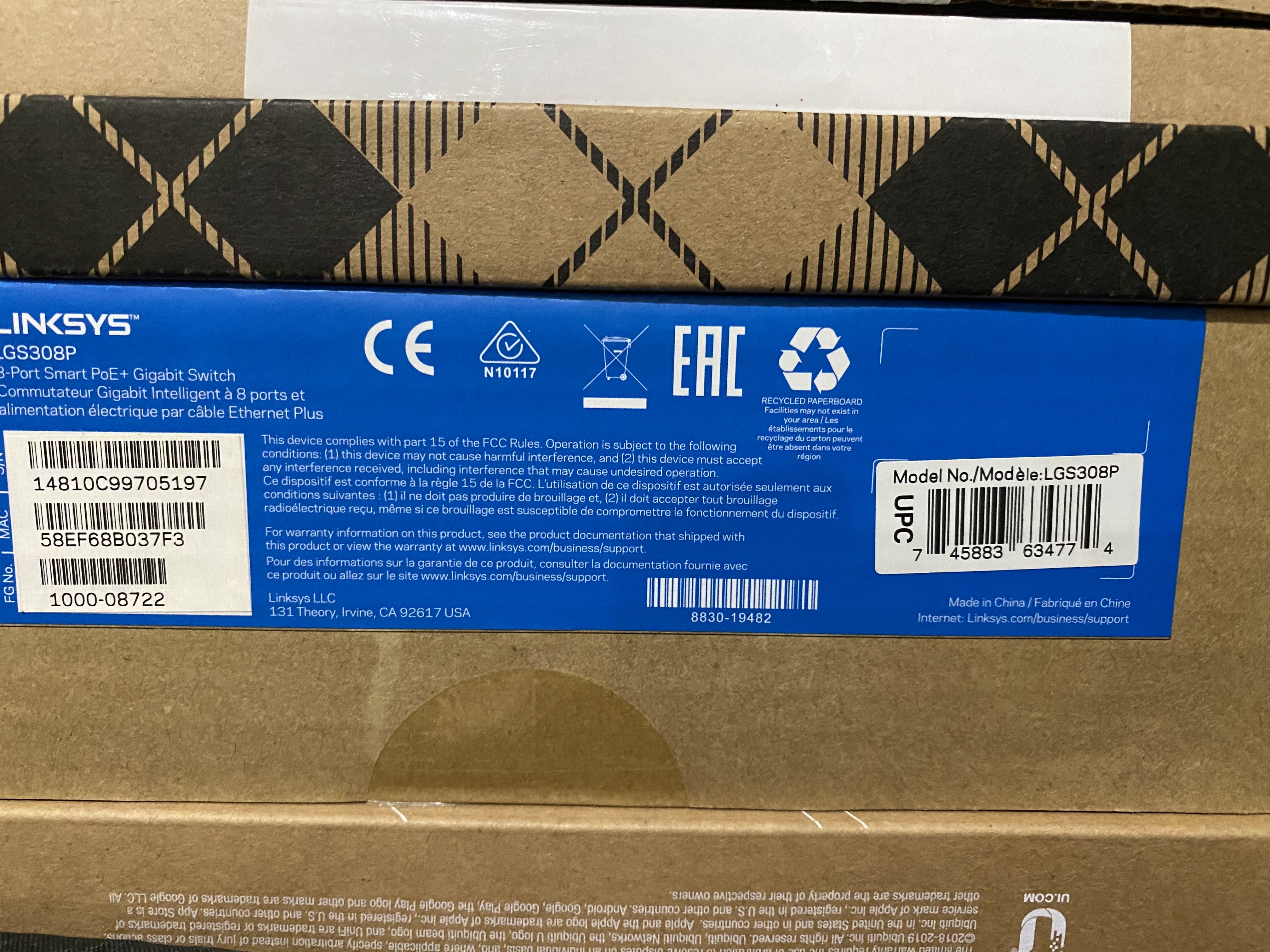 otros electronicos - Switch Profesional 8 Puertos Linksys LGS308P 3