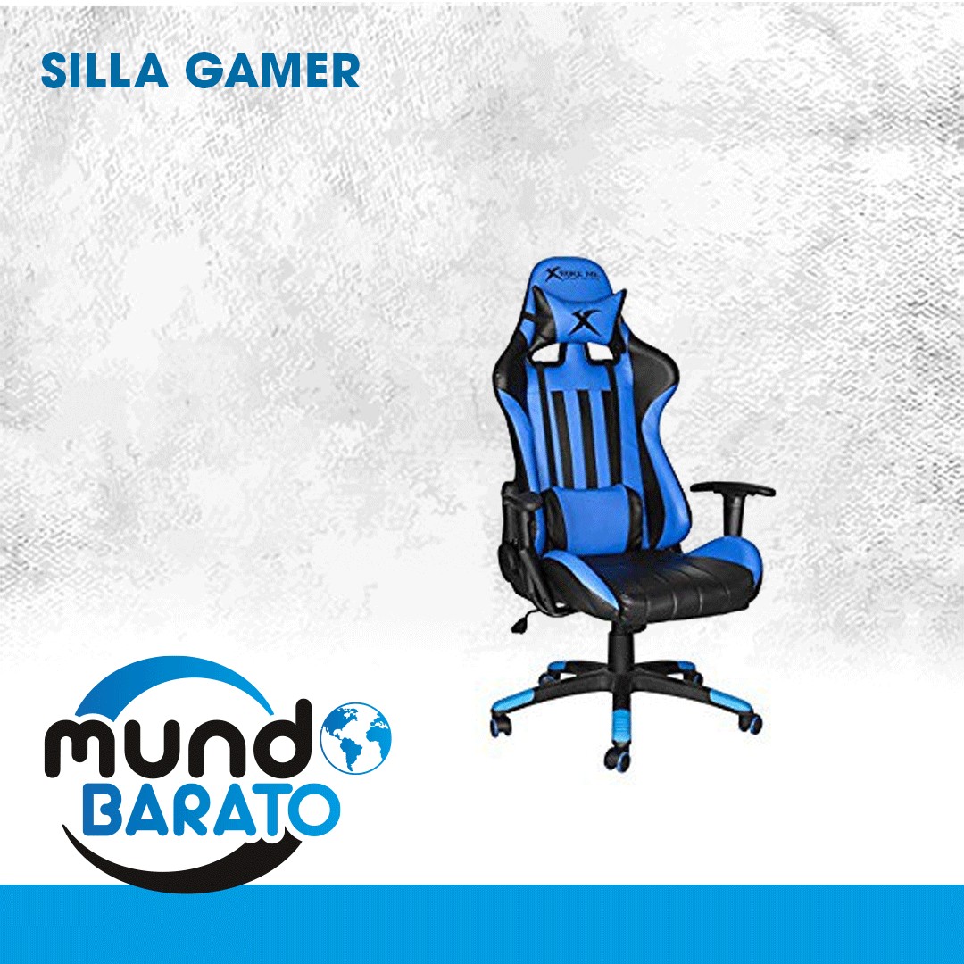 consolas y videojuegos - Silla gamer soporte lumbar Reclinable con ruedas. Gaming oficina computadora 0