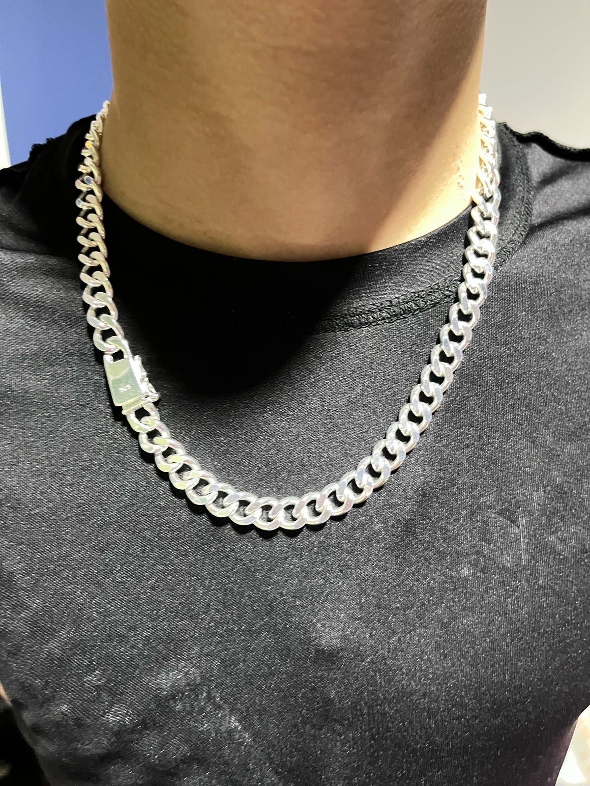 joyas, relojes y accesorios - Cadena Cubana de plata 20 pulgadas  5