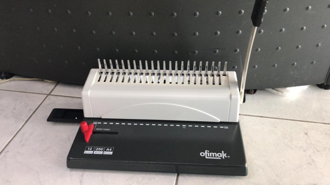 impresoras y scanners - ENCUADERNADORA ESPIRAL TRADICIONAL CUADRADO 12 HOLAS A LA VEZ 2