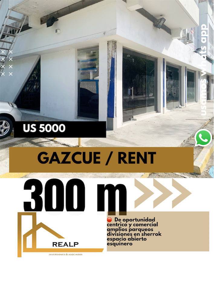 oficinas y locales comerciales - Local esquinero comercial Gazcue