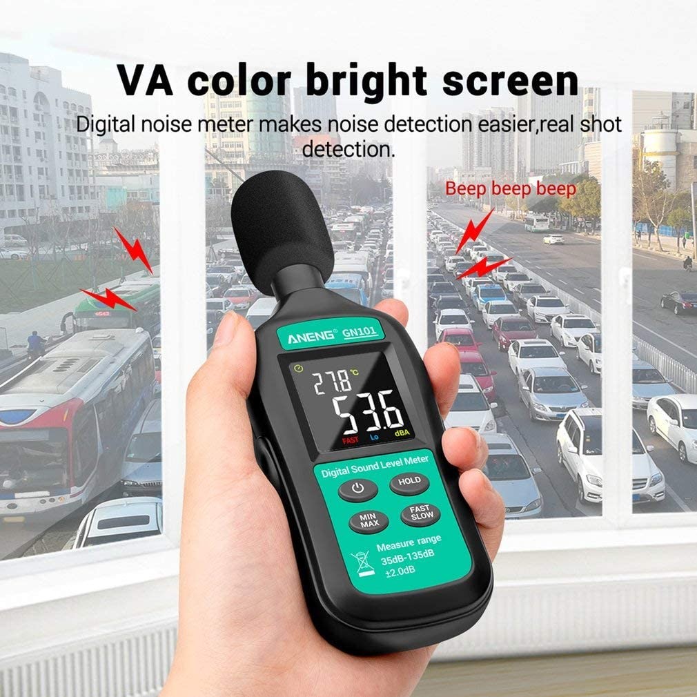 equipos profesionales - Medidor de nivel de sonido ruido digital Decibel 6