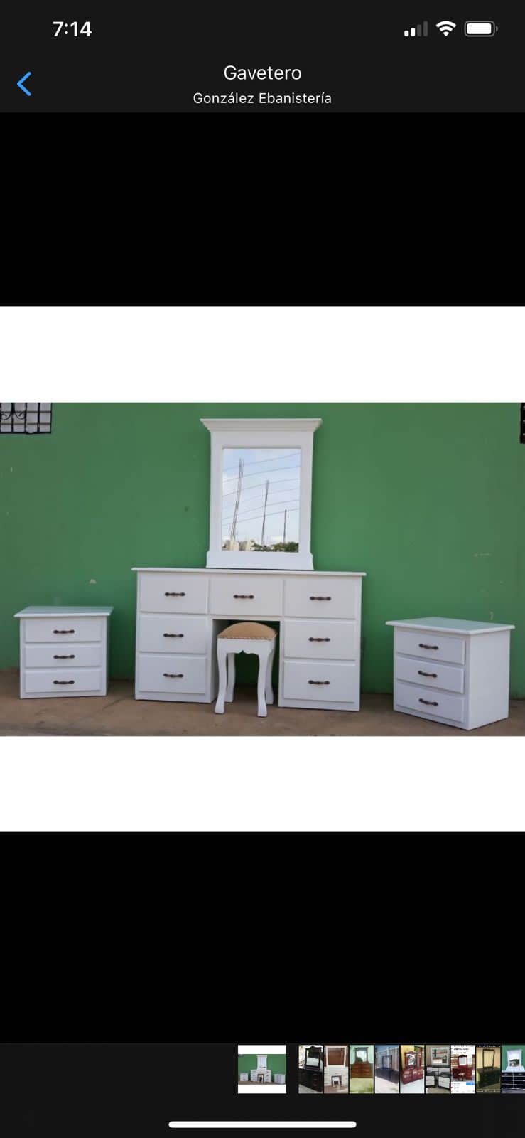 muebles y colchones - Peinadora en madera 