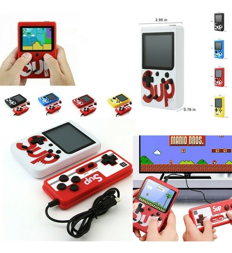 Mini consola con 400 juegos retros con control adicional 2