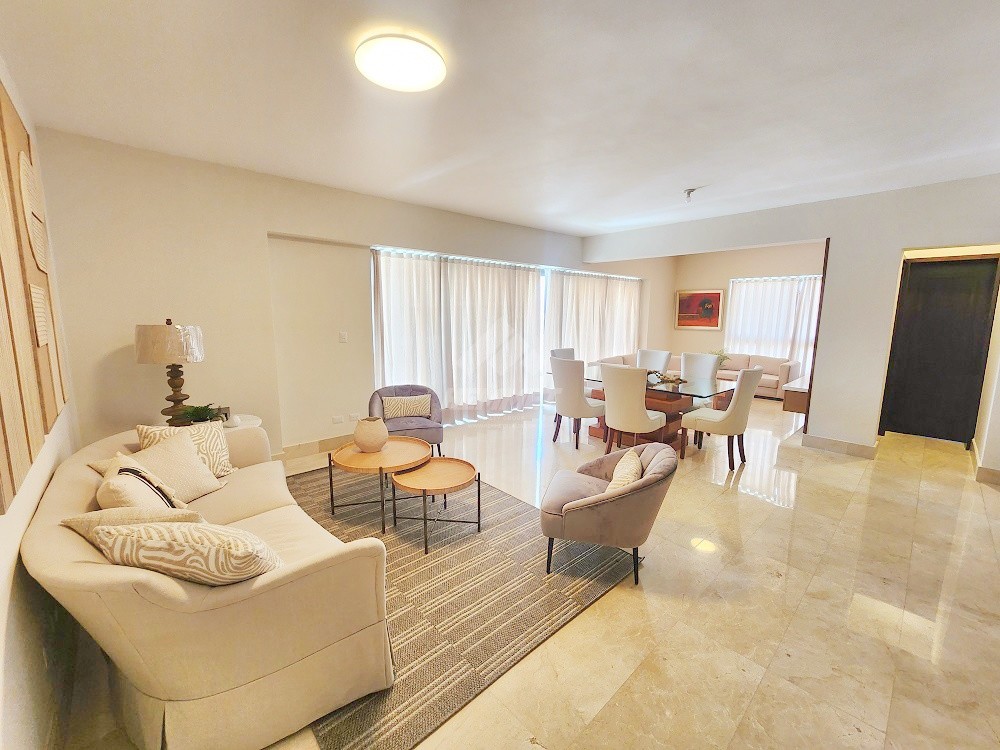 apartamentos - NUEVO AMUEBLADO ASCENSOR Y GIMNASIO LA ESMERALDA SANTIAGO 