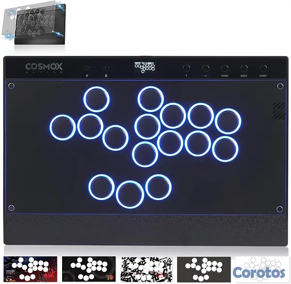 consolas y videojuegos - Cosmox Hautepad C16 - Control Arcade| PC, PS4/PS5, Switch 4