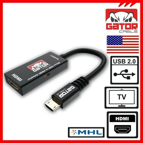 CABLE CONVERTIDOR ADAPTADOR MHL MICRO USB 2.0 A HDMI